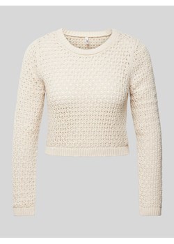 Sweter z dzianiny z ażurowym wzorem model ‘MAURA LIFE’ ze sklepu Peek&Cloppenburg  w kategorii Bluzki damskie - zdjęcie 171381204