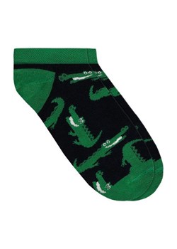 Wojas Granatowo-Zielone Stopki W Krokodyle ze sklepu Wojas w kategorii Skarpetki męskie - zdjęcie 171391554