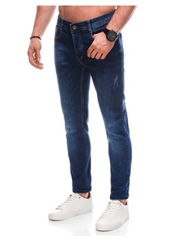 Spodnie męskie jeansowe 1470P - niebieskie ze sklepu Edoti w kategorii Jeansy męskie - zdjęcie 171392650