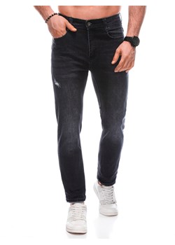 Spodnie męskie jeansowe 1471P - czarne ze sklepu Edoti w kategorii Jeansy męskie - zdjęcie 171392651