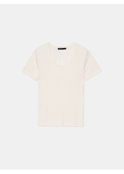 Mohito - T-shirt w prążki - kremowy ze sklepu Mohito w kategorii Bluzki damskie - zdjęcie 171392721