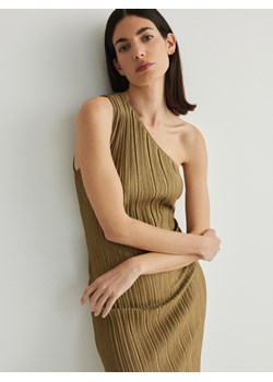 Reserved - Sukienka na jedno ramię - złoty ze sklepu Reserved w kategorii Sukienki - zdjęcie 171393963