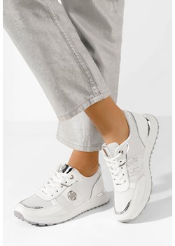 Białe sneakersy damskie Anela ze sklepu Zapatos w kategorii Buty sportowe damskie - zdjęcie 171394200