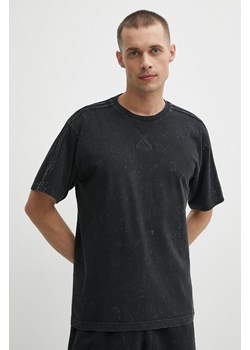 adidas t-shirt bawełniany męski kolor czarny wzorzysty IN3166 ze sklepu ANSWEAR.com w kategorii T-shirty męskie - zdjęcie 171395353