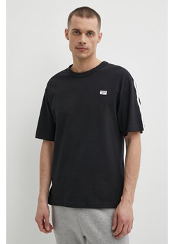 Reebok t-shirt bawełniany Court Sport męski kolor czarny gładki 100202807 ze sklepu ANSWEAR.com w kategorii T-shirty męskie - zdjęcie 171395452