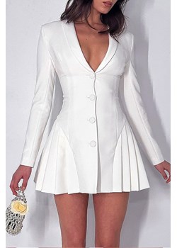 Sukienka FORPENZA WHITE ze sklepu Ivet Shop w kategorii Sukienki - zdjęcie 171396584