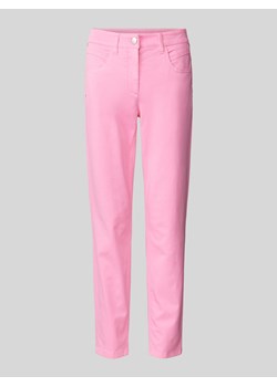Spodnie o kroju slim fit ze szlufkami na pasek ze sklepu Peek&Cloppenburg  w kategorii Spodnie damskie - zdjęcie 171397054
