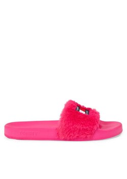 Tommy Jeans Klapki Tjw Fur Pool Slide EN0EN02410 Różowy ze sklepu MODIVO w kategorii Klapki damskie - zdjęcie 171400481
