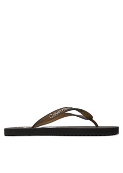 Calvin Klein Jeans Japonki Beach Sandal Monologo Tpu YW0YW01246 Czarny ze sklepu MODIVO w kategorii Klapki damskie - zdjęcie 171400743