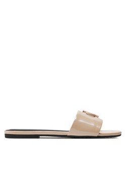 Calvin Klein Jeans Klapki Flat Sandal Slide Mg Met YW0YW01348 Różowy ze sklepu MODIVO w kategorii Klapki damskie - zdjęcie 171401254