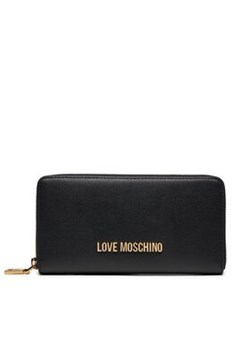 LOVE MOSCHINO Duży Portfel Damski JC5700PP0ILD0000 Czarny ze sklepu MODIVO w kategorii Portfele damskie - zdjęcie 171401493