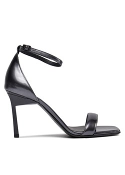 Sandały Calvin Klein Geo Stil Square Sandal 90-Pearl HW0HW01993 Czarny ze sklepu eobuwie.pl w kategorii Sandały damskie - zdjęcie 171402181