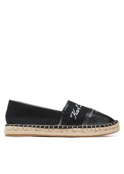 Espadryle KARL LAGERFELD KL80123 Black Lthr & Textile ze sklepu eobuwie.pl w kategorii Espadryle damskie - zdjęcie 171402411