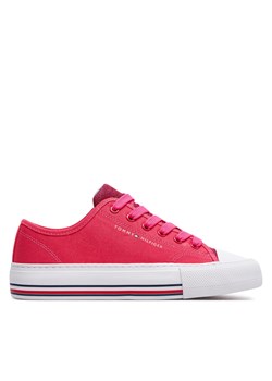 Trampki Tommy Hilfiger Low Cut Lace-Up Sneaker T3A9-33185-1687 S Różowy ze sklepu eobuwie.pl w kategorii Trampki dziecięce - zdjęcie 171402622