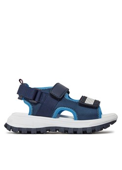 Sandały Tommy Hilfiger Flag Velcro Sandal T3B2-33434-1591 M Granatowy ze sklepu eobuwie.pl w kategorii Sandały dziecięce - zdjęcie 171402632