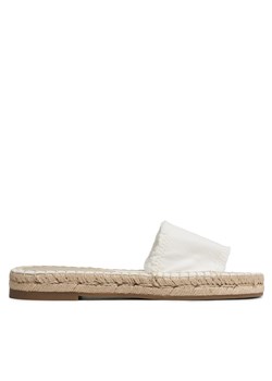 Espadryle Tommy Hilfiger Flat Sandal FW0FW07103 Ecru Denim 0LE ze sklepu eobuwie.pl w kategorii Espadryle damskie - zdjęcie 171403021