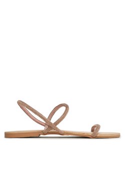 Manebi Sandały Crystal Embellished Leather Sandals V 6.3 Y0 Różowy ze sklepu MODIVO w kategorii Sandały damskie - zdjęcie 171404011
