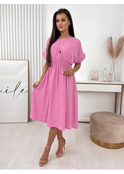sukienka leona jasnoróżowa uni ze sklepu UBRA w kategorii Sukienki - zdjęcie 171405062