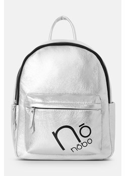 Średni błyszczący plecak NOBO srebrny ze sklepu NOBOBAGS.COM w kategorii Plecaki - zdjęcie 171405583