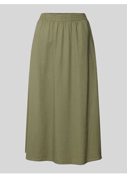 Spódnica lniana z elastycznym pasem model ‘Lava’ ze sklepu Peek&Cloppenburg  w kategorii Spódnice - zdjęcie 171406111