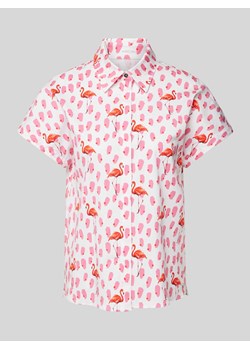 Bluzka we wzory na całej powierzchni ze sklepu Peek&Cloppenburg  w kategorii Koszule damskie - zdjęcie 171406163