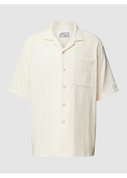 Koszula casualowa o kroju oversized z drobnym,fakturowanym wzorem ze sklepu Peek&Cloppenburg  w kategorii Koszule męskie - zdjęcie 171406250