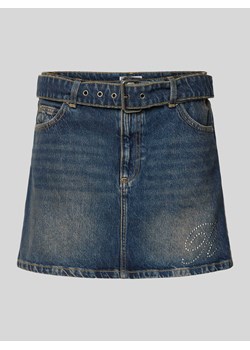 Spódnica jeansowa z nadrukiem z motywem z logo ze sklepu Peek&Cloppenburg  w kategorii Spódnice - zdjęcie 171406323