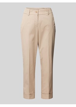 Chinosy o skróconym kroju slim fit model ‘DORA’ ze sklepu Peek&Cloppenburg  w kategorii Spodnie damskie - zdjęcie 171406404