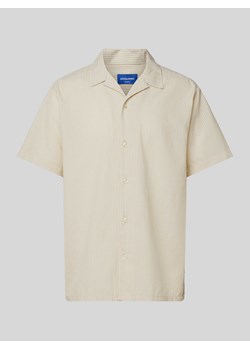 Koszula casualowa z listwą guzikową w kolorze beżowym ze sklepu Peek&Cloppenburg  w kategorii Koszule męskie - zdjęcie 171406414