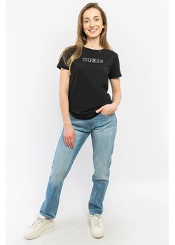 t-shirt damski guess v3bi11 j1314 czarny ze sklepu Royal Shop w kategorii Bluzki damskie - zdjęcie 171406562
