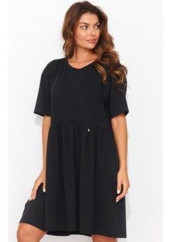 Sukienka mini oversize czarna NU470, Kolor czarny, Rozmiar 44/46, NUMINOU ze sklepu Primodo w kategorii Sukienki - zdjęcie 171410070