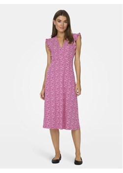 ONLY Sukienka letnia May 15257520 Różowy Regular Fit ze sklepu MODIVO w kategorii Sukienki - zdjęcie 171411590