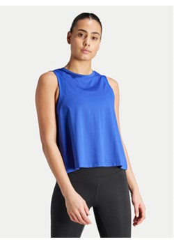 adidas Koszulka techniczna Studio IS2963 Niebieski Regular Fit ze sklepu MODIVO w kategorii Bluzki damskie - zdjęcie 171411883
