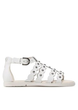 Geox Sandały J Sandal Karly Girl J3535D043BCC1000 S Biały ze sklepu MODIVO w kategorii Sandały dziecięce - zdjęcie 171412271