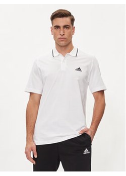 adidas Polo Essentials Piqué Small Logo Polo Shirt IC9315 Biały Regular Fit ze sklepu MODIVO w kategorii T-shirty męskie - zdjęcie 171413262