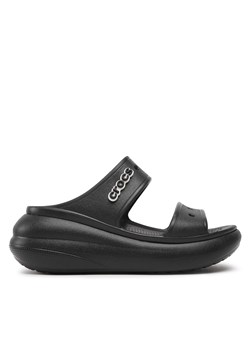 Klapki Crocs Classic Crush Sandal 207670 Black ze sklepu eobuwie.pl w kategorii Klapki damskie - zdjęcie 171415804