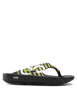 Japonki OOfos Ooriginal Sport Black/Yellow Stripe ze sklepu eobuwie.pl w kategorii Klapki męskie - zdjęcie 171416490