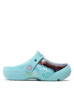 Klapki Crocs FROZEN Fldisneyfrozenllclog K 207465 Ice Blue ze sklepu eobuwie.pl w kategorii Klapki dziecięce - zdjęcie 171416691