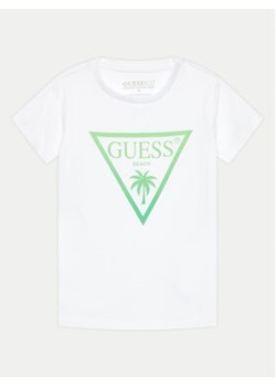 Guess T-Shirt L4GI33 J1311 Biały Regular Fit ze sklepu MODIVO w kategorii Bluzki dziewczęce - zdjęcie 171420420