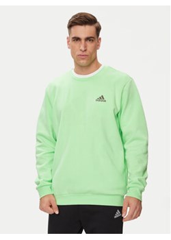 adidas Bluza Essentials IN0326 Zielony Regular Fit ze sklepu MODIVO w kategorii Bluzy męskie - zdjęcie 171420901