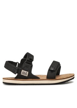 Jack Wolfskin Sandały Ecostride 2 Sandal W 4051771 Czarny ze sklepu MODIVO w kategorii Sandały damskie - zdjęcie 171421013