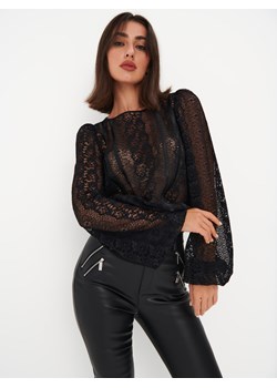Mohito - Koronkowa bluzka - czarny ze sklepu Mohito w kategorii Bluzki damskie - zdjęcie 171421602