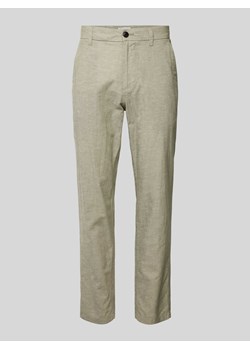 Chinosy o kroju tapered fit ze szlufkami na pasek model ‘SUMMER’ ze sklepu Peek&Cloppenburg  w kategorii Spodnie męskie - zdjęcie 171426490