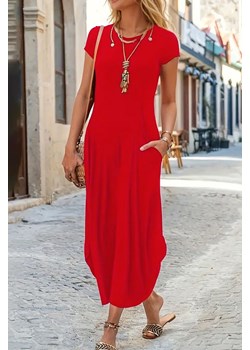 Sukienka DELSENA RED ze sklepu Ivet Shop w kategorii Sukienki - zdjęcie 171426894