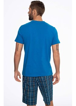 Bawełniana piżama męska Ethos 41294-55X, Kolor niebieski-kratka, Rozmiar M, Henderson ze sklepu Intymna w kategorii Piżamy męskie - zdjęcie 171426950