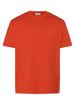 Gant T-shirt męski Mężczyźni Bawełna sjena jednolity ze sklepu vangraaf w kategorii T-shirty męskie - zdjęcie 171428033