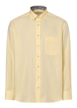 Eterna Comfort Fit Koszula męska - non-iron Mężczyźni Comfort Fit Bawełna żółty jednolity ze sklepu vangraaf w kategorii Koszule męskie - zdjęcie 171428040
