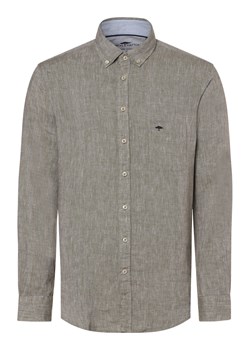 Fynch-Hatton Męska koszula lniana Mężczyźni Regular Fit len trzcinowy jednolity ze sklepu vangraaf w kategorii Koszule męskie - zdjęcie 171428051