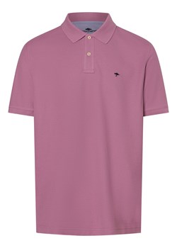 Fynch-Hatton Męska koszulka polo Mężczyźni Bawełna bzowy jednolity ze sklepu vangraaf w kategorii T-shirty męskie - zdjęcie 171428054