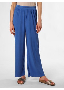 More & More Spodnie Kobiety Sztuczne włókno błękit królewski jednolity ze sklepu vangraaf w kategorii Spodnie damskie - zdjęcie 171428093